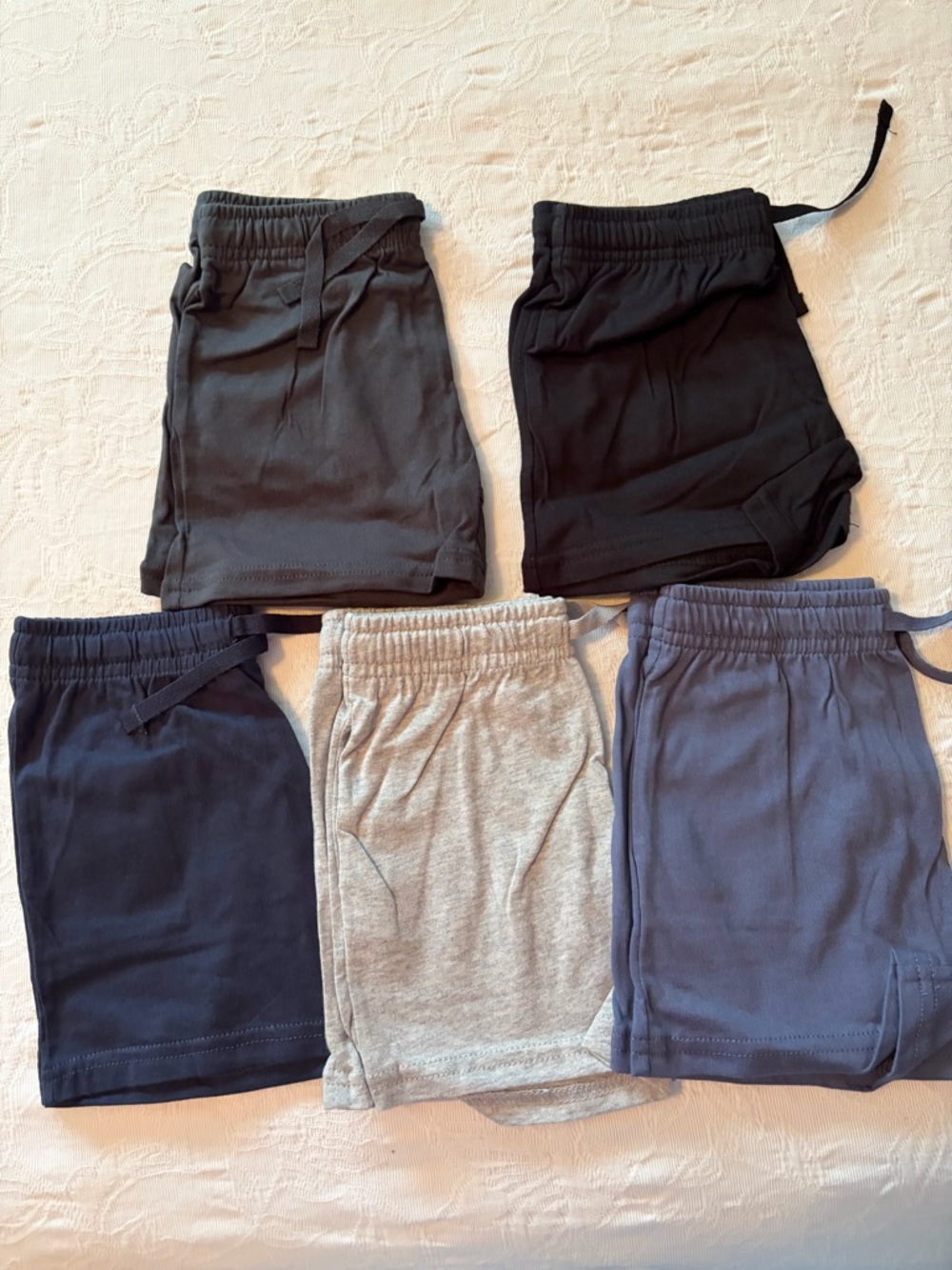 H&M new 2T boys Kids Basic Knit Shorts - Black, Charcoal, Navy, Gray, Blue